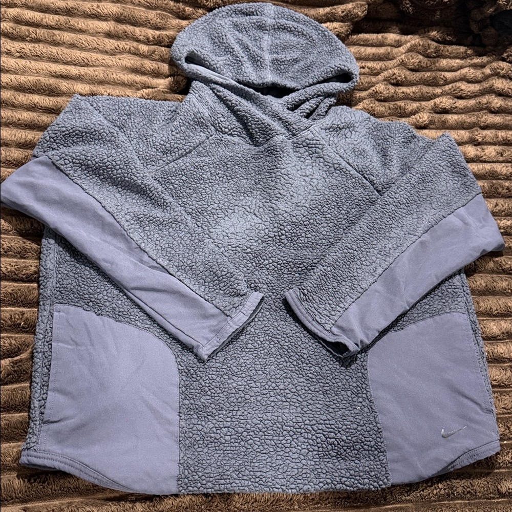 Cozy Gray/Purple Nike Hooded Pullover
